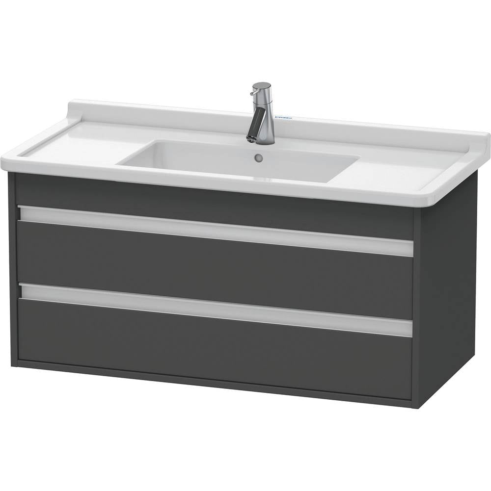 Duravit - Ketho Wall-Mount Vanity Unit Graphite - Graphite Matte