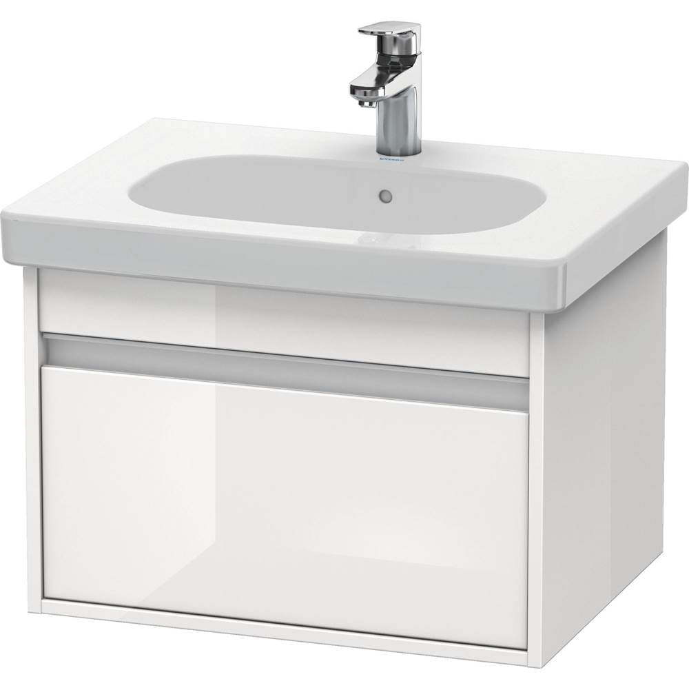Duravit - Ketho One Drawer Wall-Mount Vanity Unit White - White High Gloss