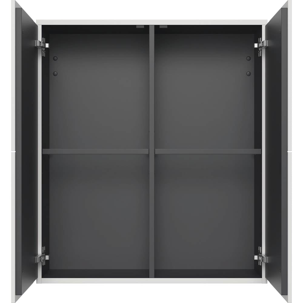 L-Cube Semi-Tall Cabinet Concrete Gray