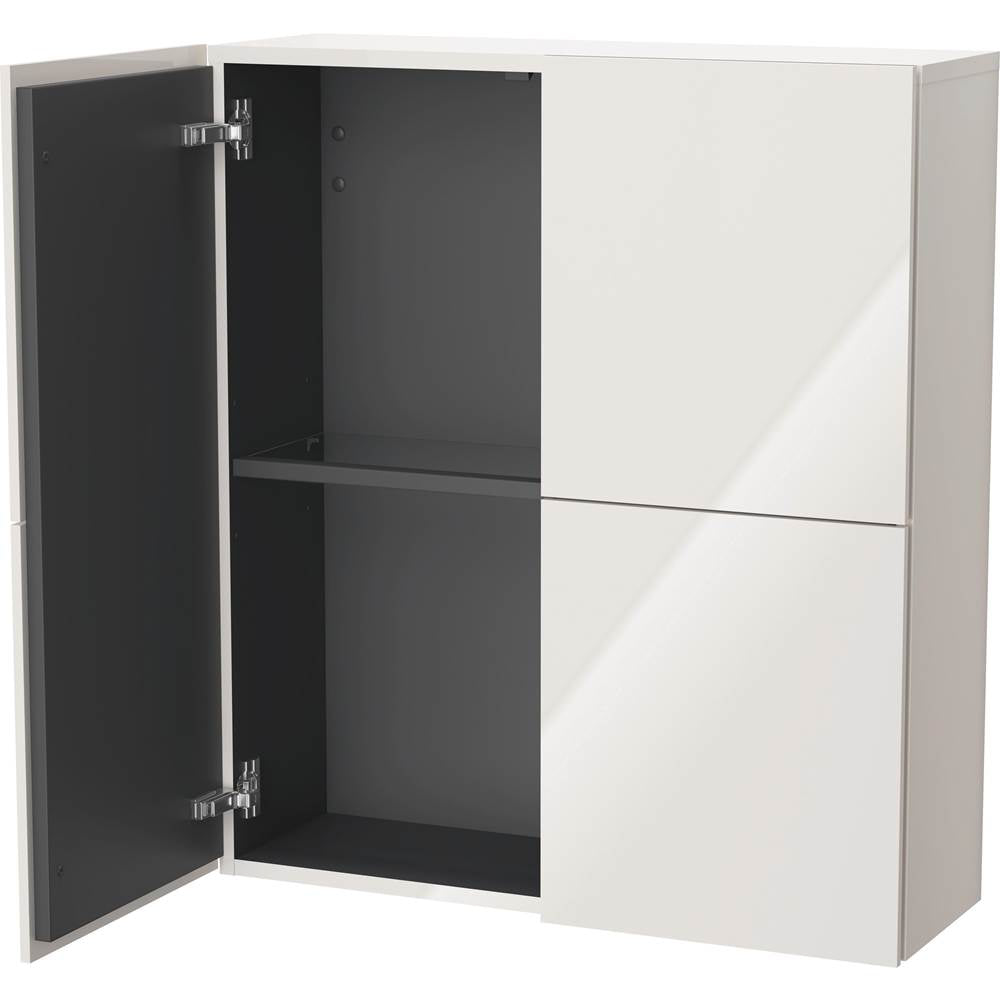 L-Cube Semi-Tall Cabinet Concrete Gray