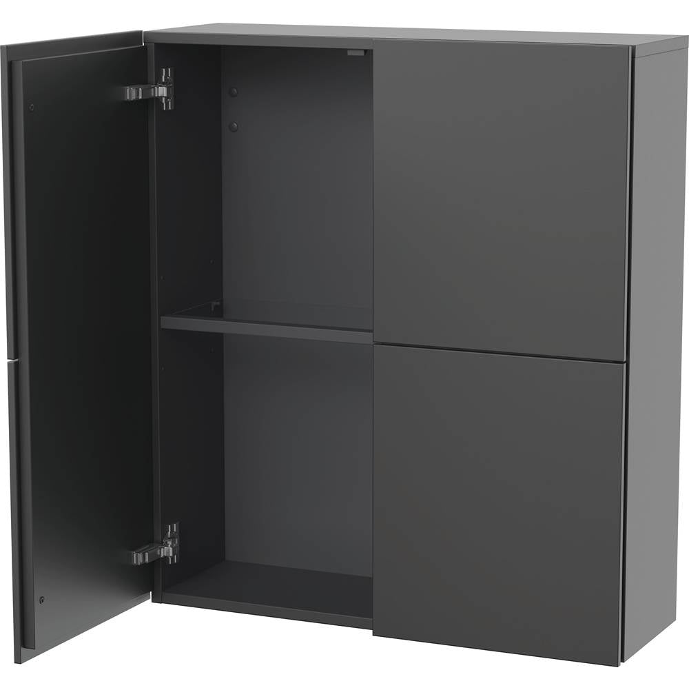 L-Cube Semi-Tall Cabinet Concrete Gray