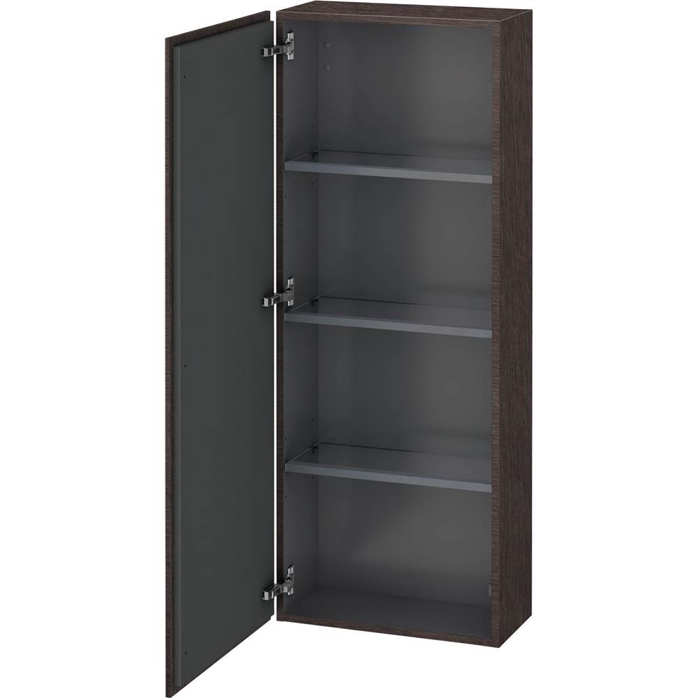 Duravit - L-Cube Semi-Tall Cabinet Dark Brushed Oak - Dark Brushed Oak