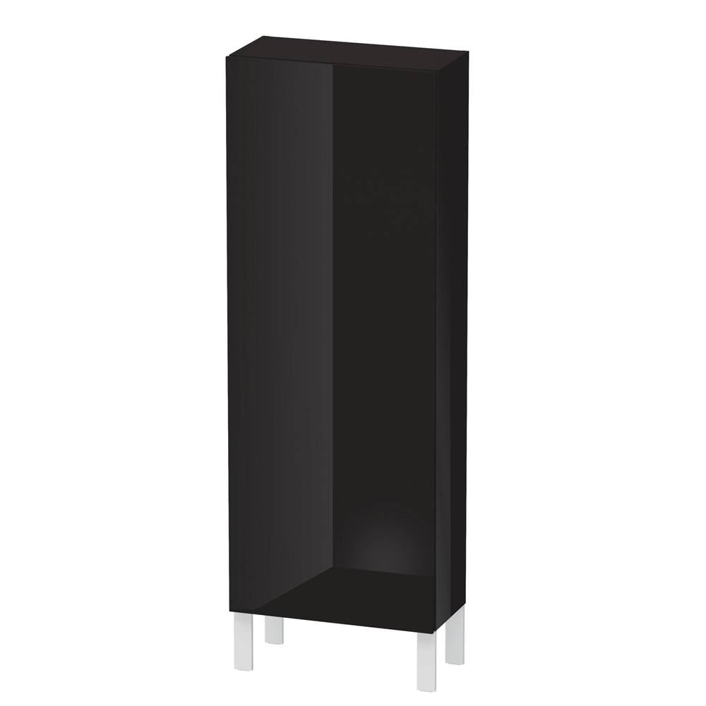 Duravit - L-Cube Semi-Tall Cabinet Black - Black High Gloss