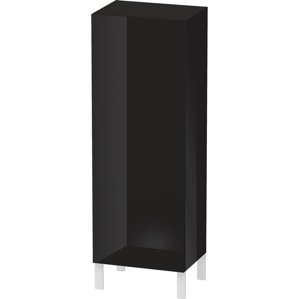 Duravit - L-Cube Semi-Tall Cabinet Black - Black High Gloss