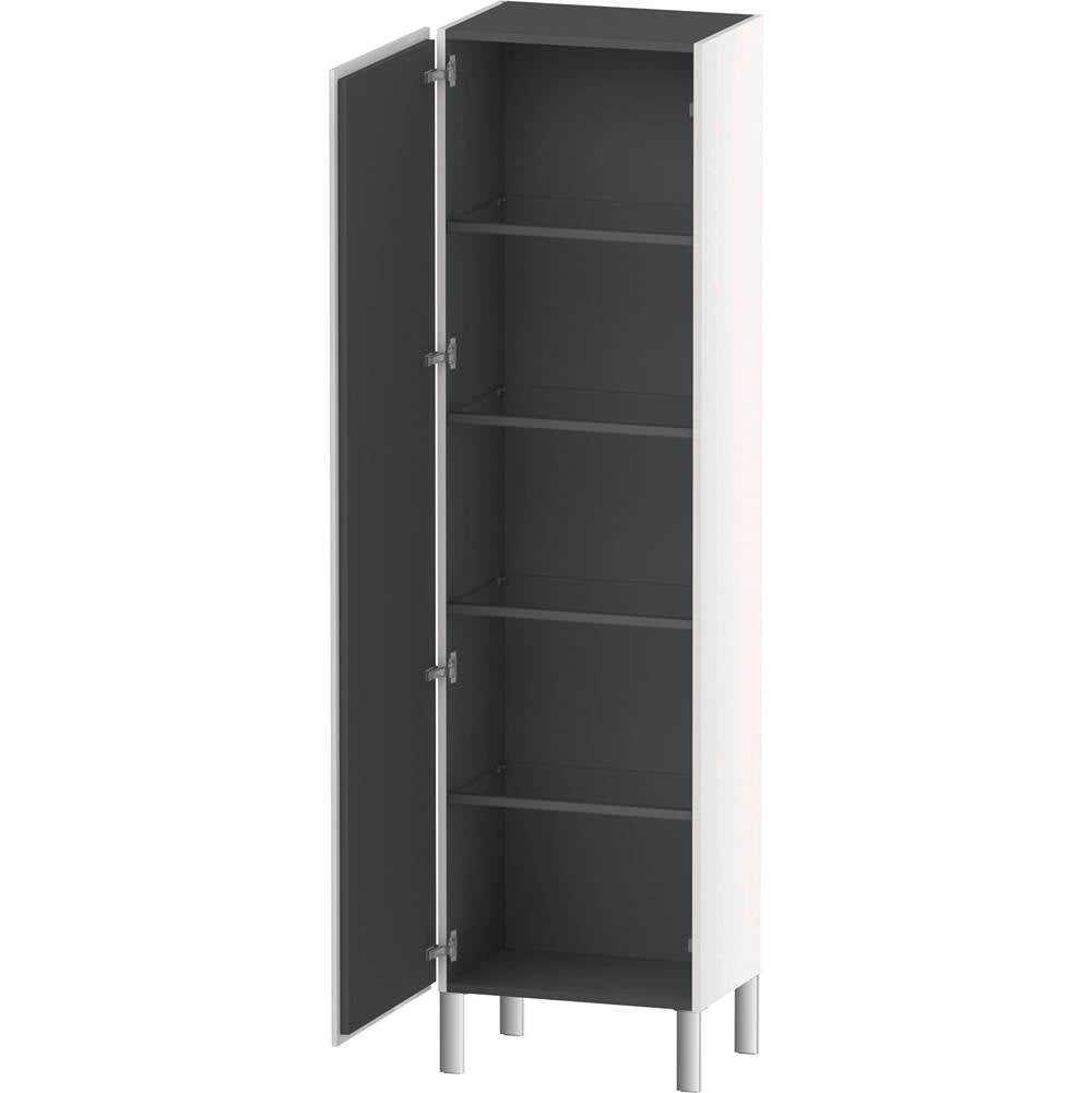 L-Cube Tall Cabinet Concrete Gray