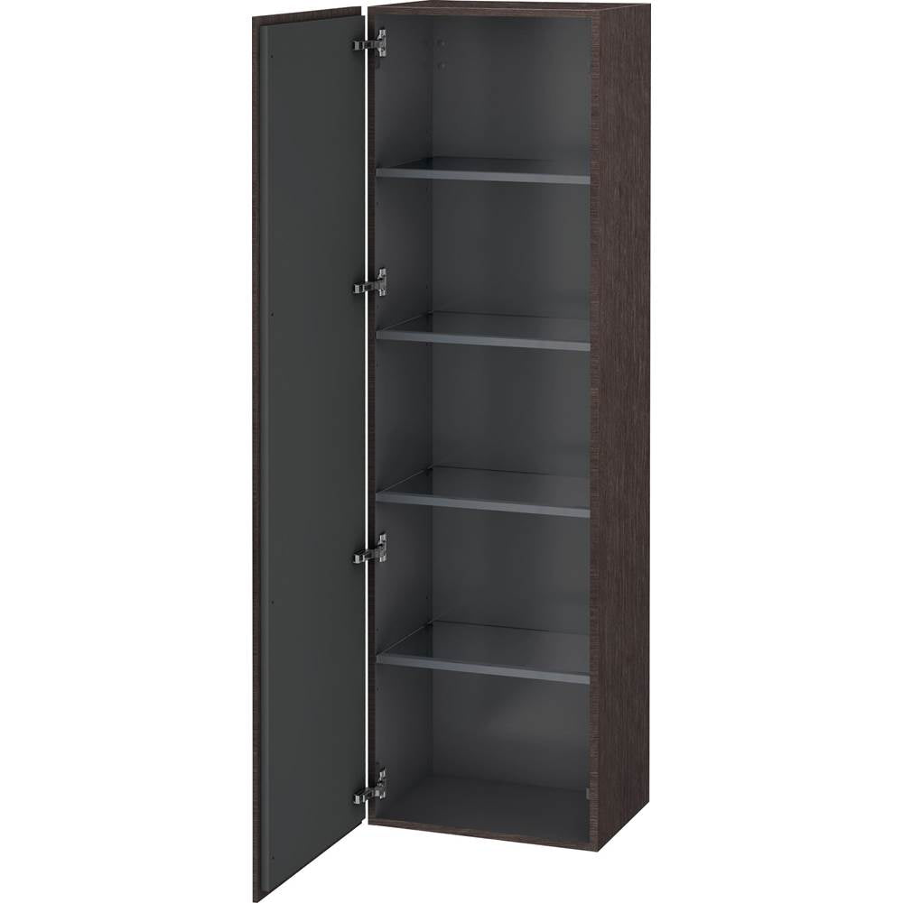 Duravit - L-Cube Tall Cabinet Dark Brushed Oak - Dark Brushed Oak