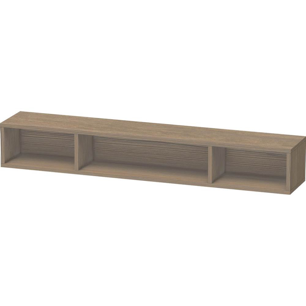 Duravit - L-Cube Wall Shelf with Three Compartments Oak Terra - Oak Terra