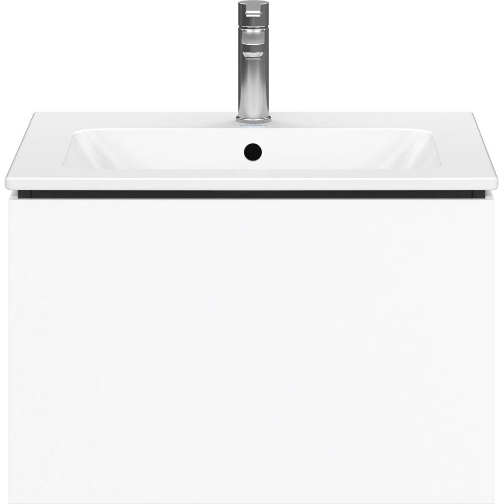 L-Cube One Drawer Wall-Mount Vanity Unit Concrete Gray