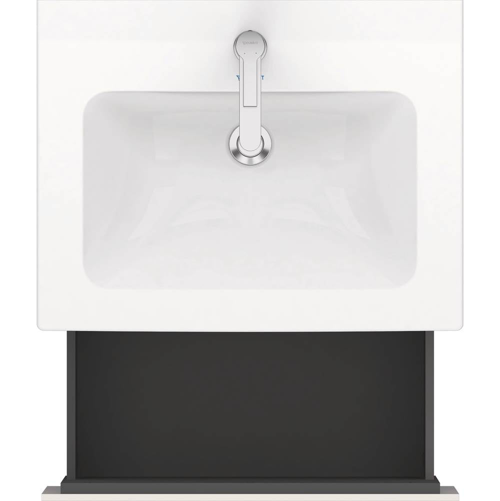 L-Cube One Drawer Wall-Mount Vanity Unit Concrete Gray