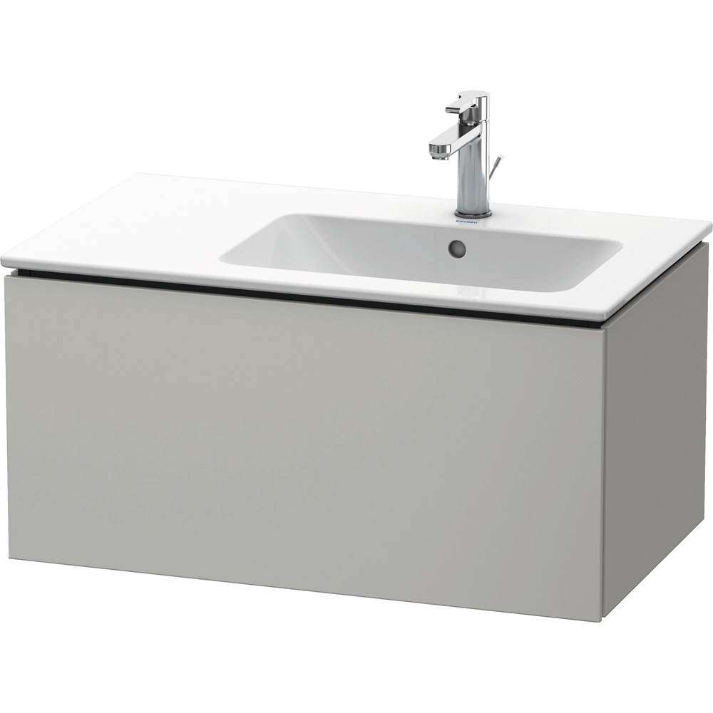 L-Cube One Drawer Wall-Mount Vanity Unit Concrete Gray