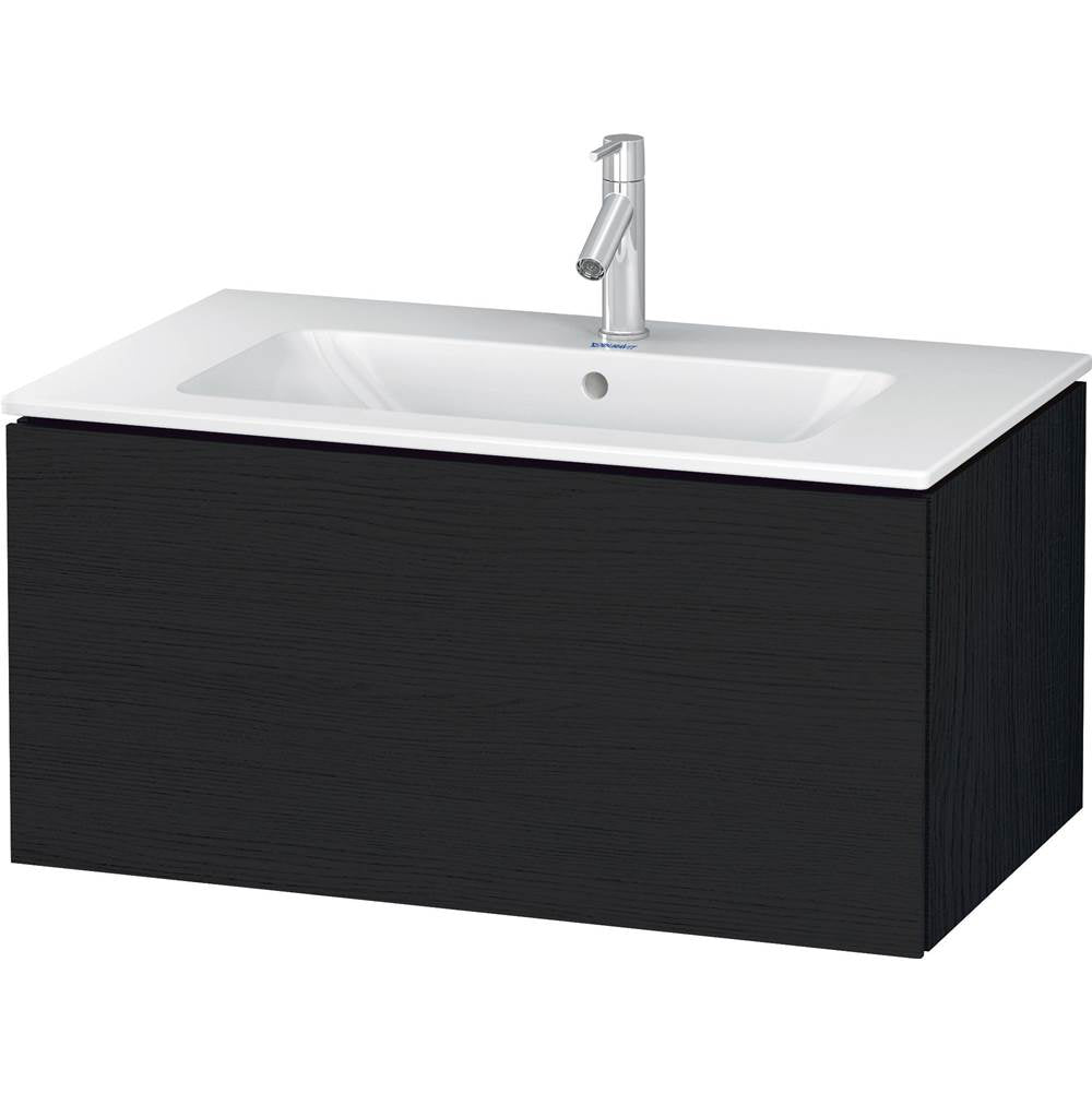Duravit - L-Cube One Drawer Wall-Mount Vanity Unit Oak Black - Black Oak