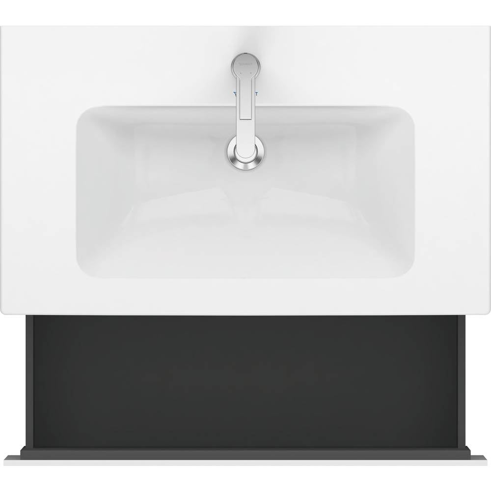 L-Cube One Drawer Wall-Mount Vanity Unit Concrete Gray