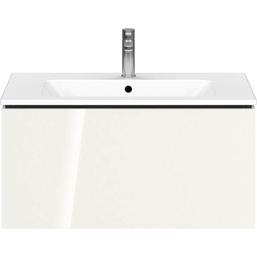 L-Cube One Drawer Wall-Mount Vanity Unit Concrete Gray