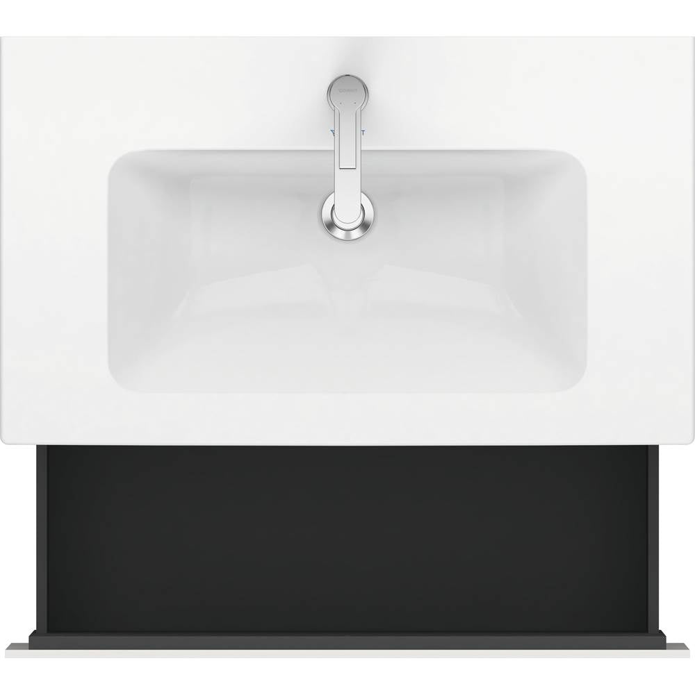 L-Cube One Drawer Wall-Mount Vanity Unit Concrete Gray