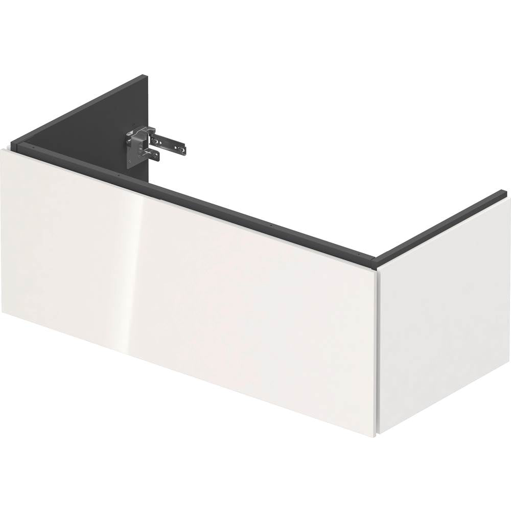 L-Cube One Drawer Wall-Mount Vanity Unit Concrete Gray