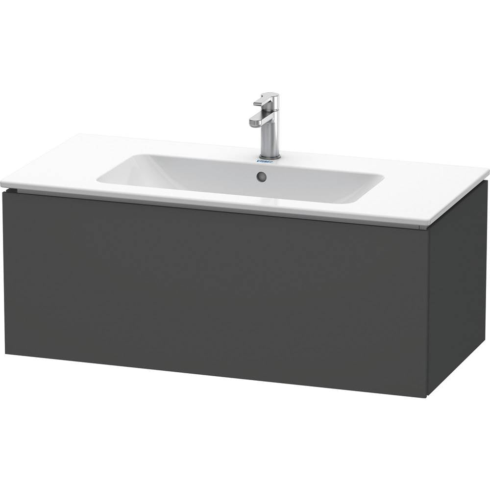 Duravit - L-Cube One Drawer Wall-Mount Vanity Unit Graphite - Graphite Matte