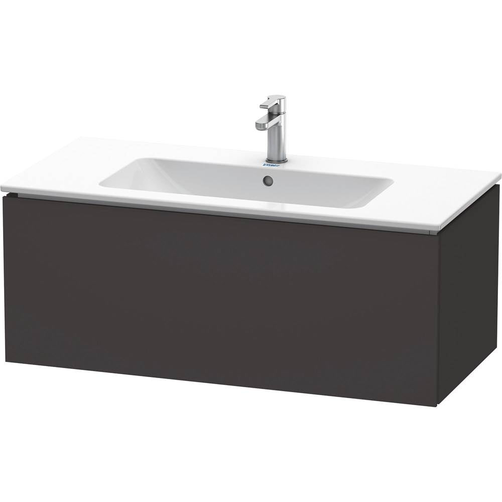 Duravit - L-Cube One Drawer Wall-Mount Vanity Unit Graphite - Graphite Super Matte