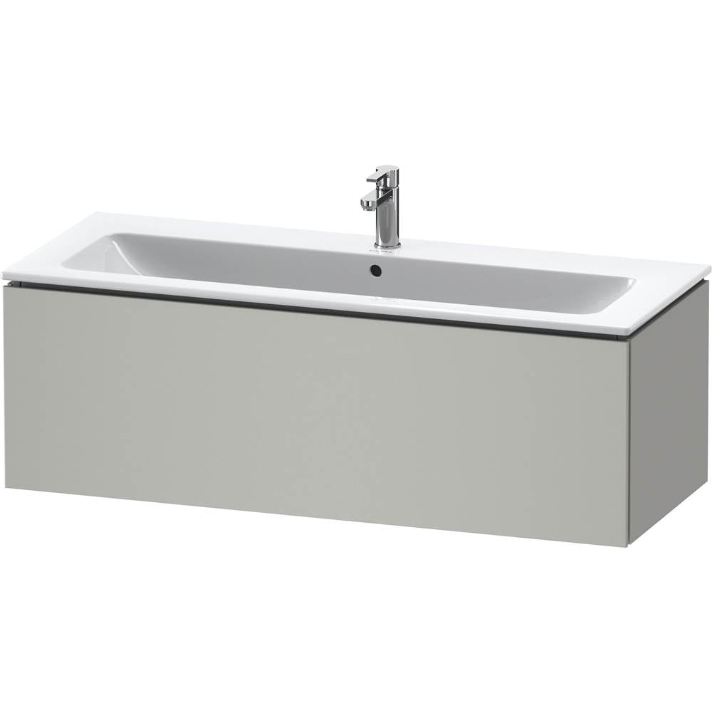 L-Cube One Drawer Wall-Mount Vanity Unit Concrete Gray