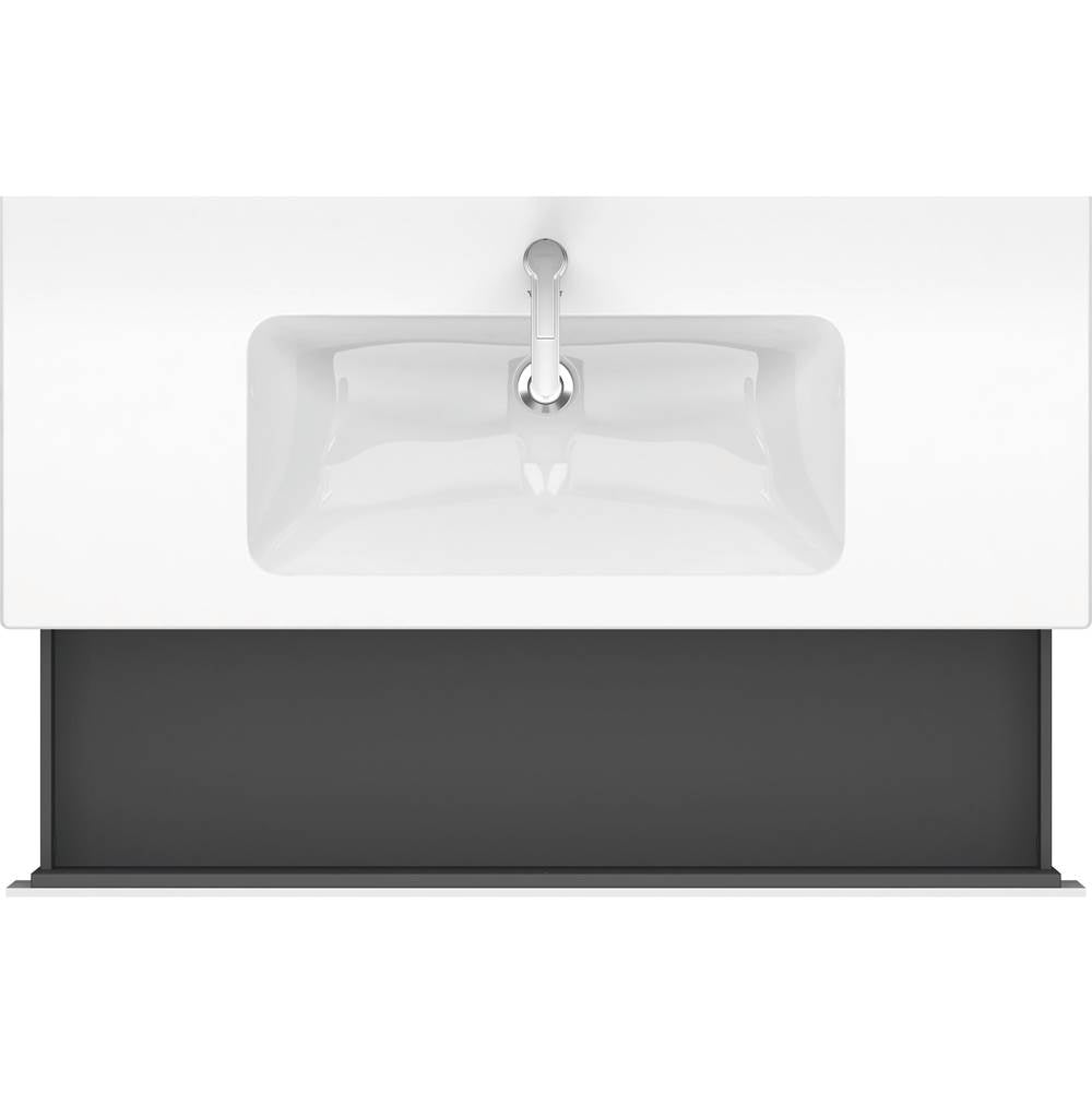 L-Cube One Drawer Wall-Mount Vanity Unit Concrete Gray