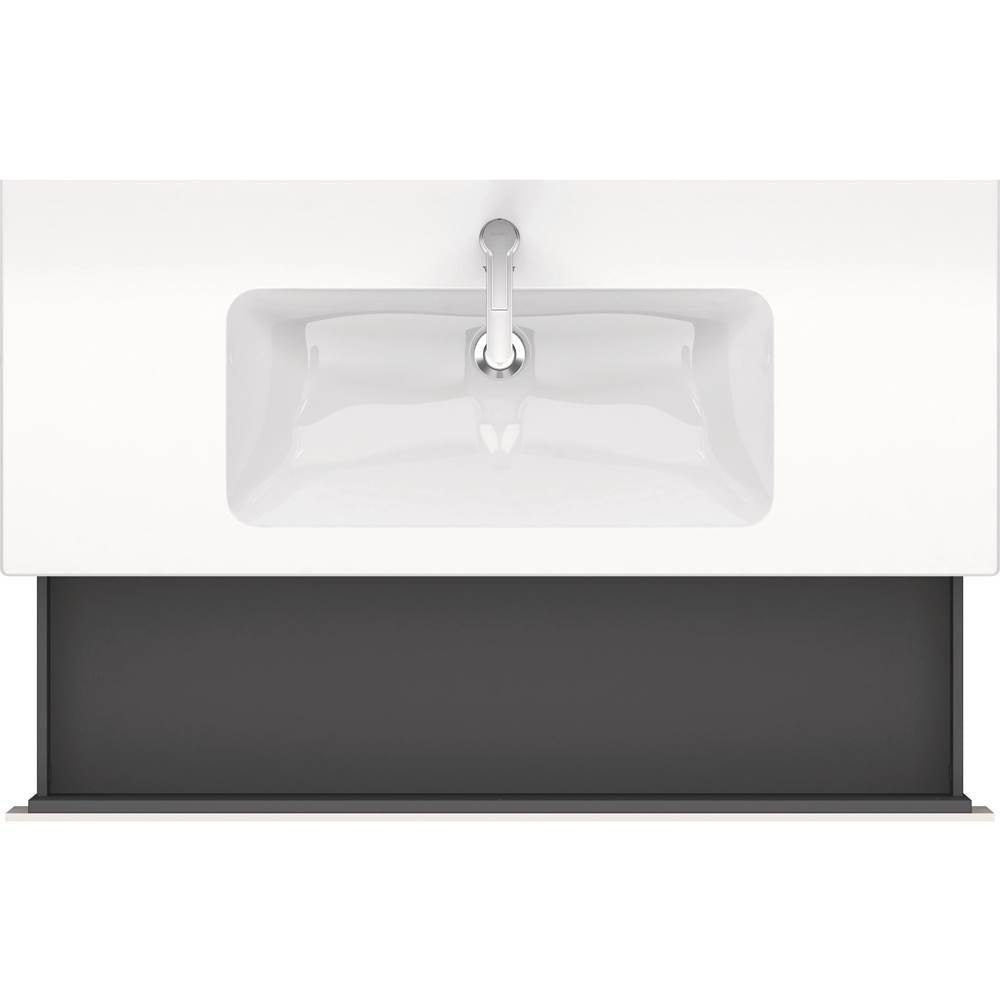 L-Cube One Drawer Wall-Mount Vanity Unit Concrete Gray