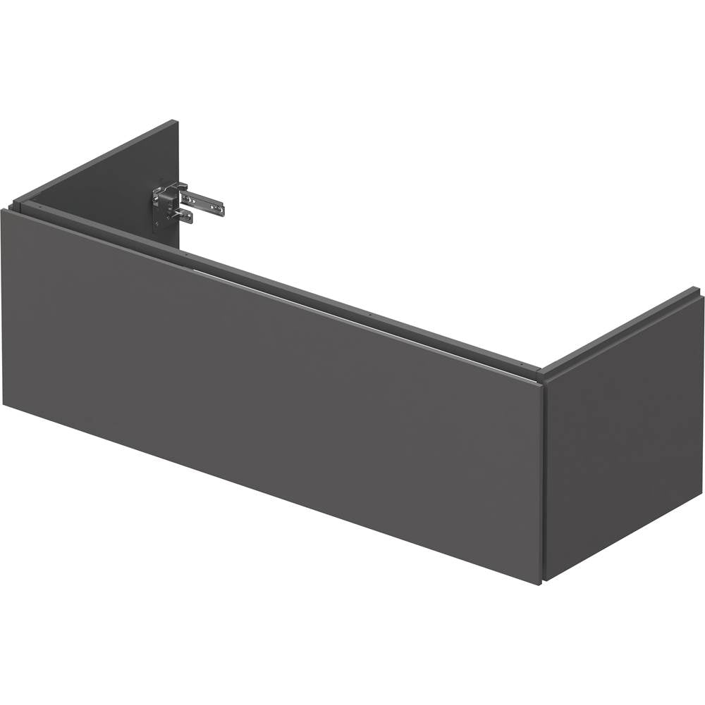 L-Cube One Drawer Wall-Mount Vanity Unit Concrete Gray