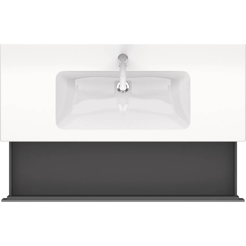 L-Cube One Drawer Wall-Mount Vanity Unit Concrete Gray
