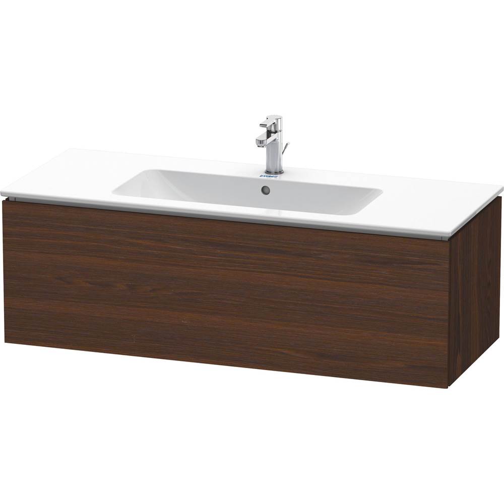 Duravit - L-Cube One Drawer Wall-Mount Vanity Unit Walnut Brushed - Walnut Brushed