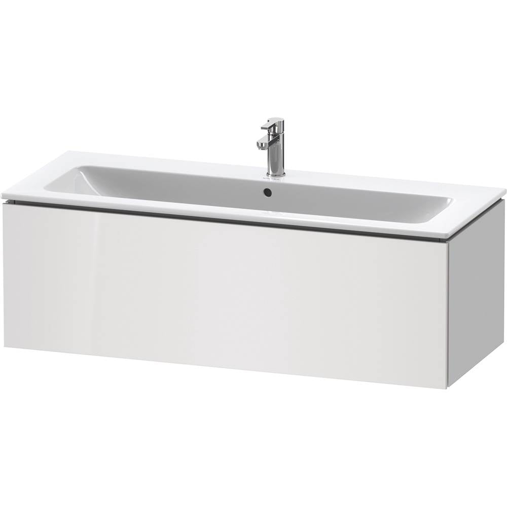 L-Cube One Drawer Wall-Mount Vanity Unit Concrete Gray