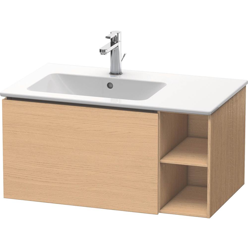 Duravit - L-Cube One Drawer Wall-Mount Vanity Unit Natural Oak - Natural Oak