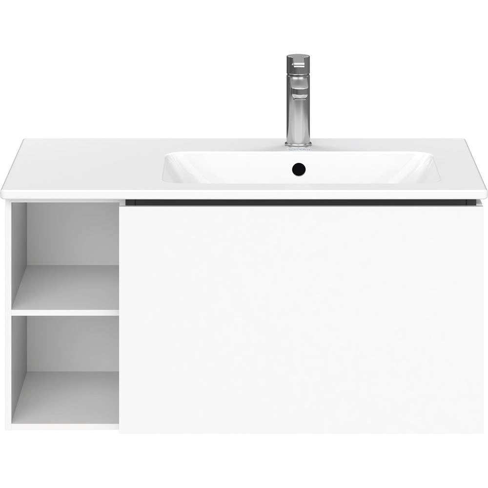L-Cube One Drawer Wall-Mount Vanity Unit Concrete Gray