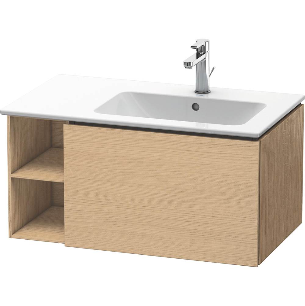 Duravit - L-Cube One Drawer Wall-Mount Vanity Unit Natural Oak - Natural Oak