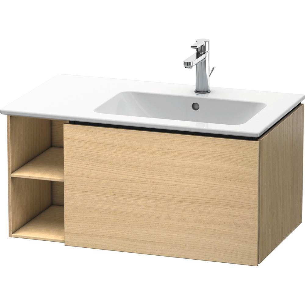 Duravit - L-Cube One Drawer Wall-Mount Vanity Unit Mediterranean Oak - Mediterranean Oak