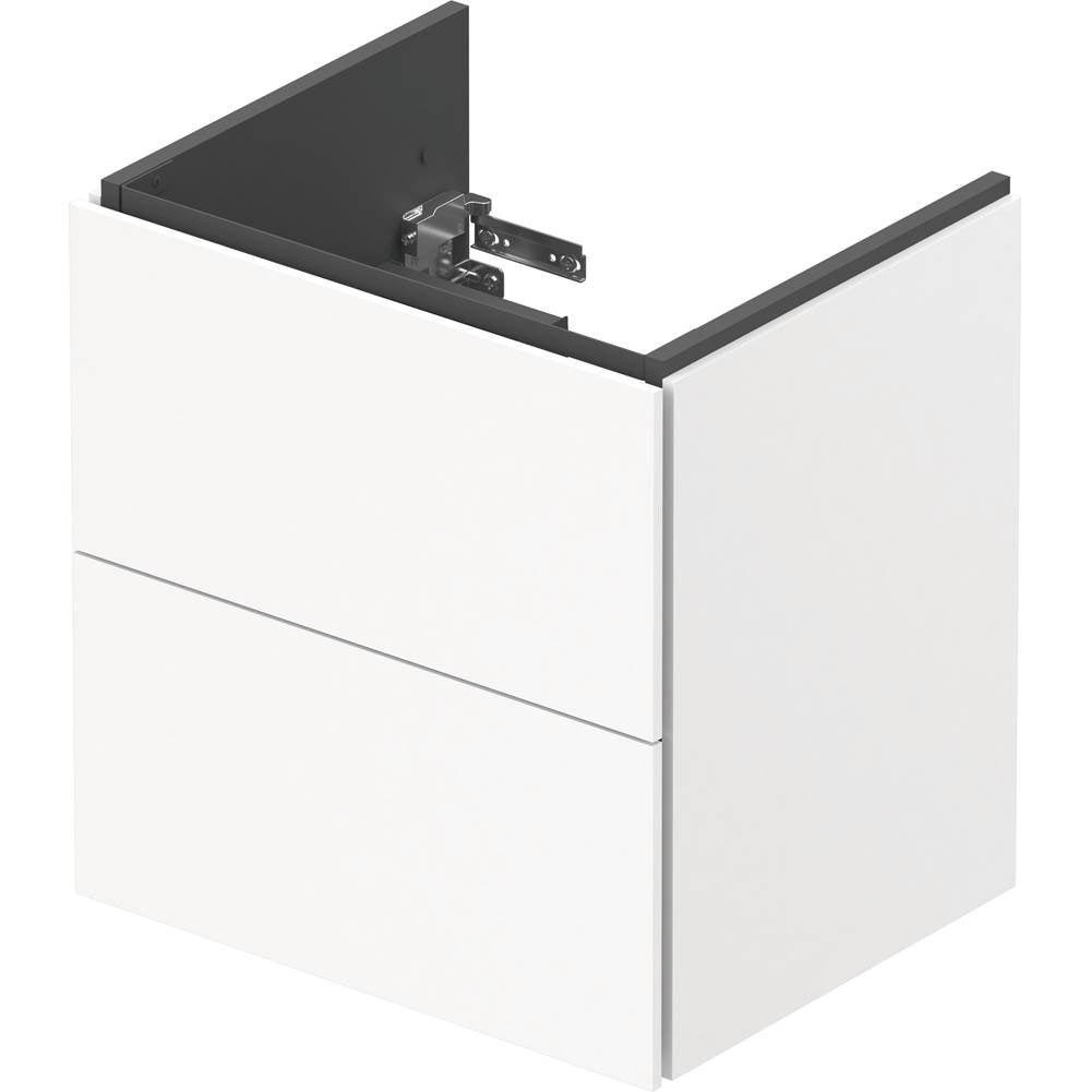 L-Cube Two Drawer Wall-Mount Vanity Unit Concrete Gray