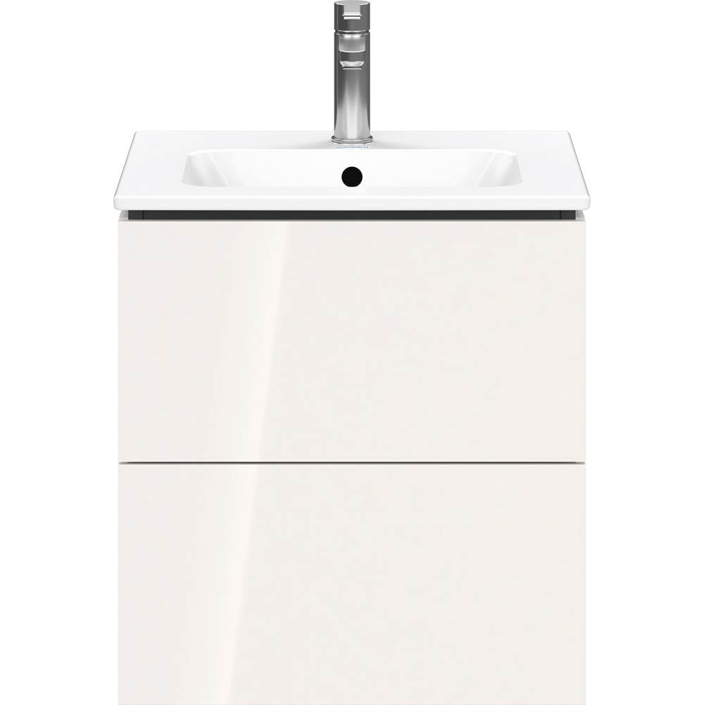 L-Cube Two Drawer Wall-Mount Vanity Unit Concrete Gray