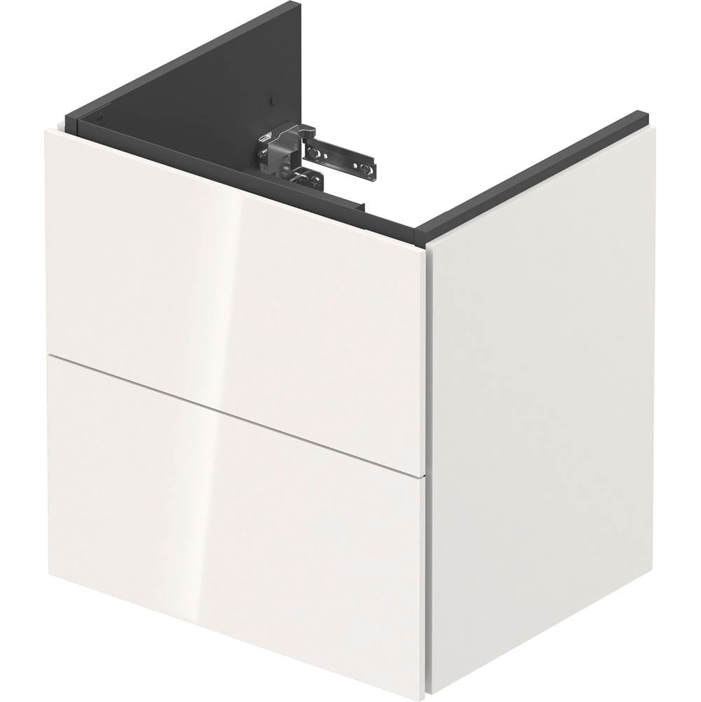 L-Cube Two Drawer Wall-Mount Vanity Unit Concrete Gray
