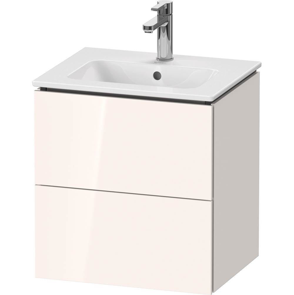 Duravit - L-Cube Two Drawer Wall-Mount Vanity Unit White - White High Gloss