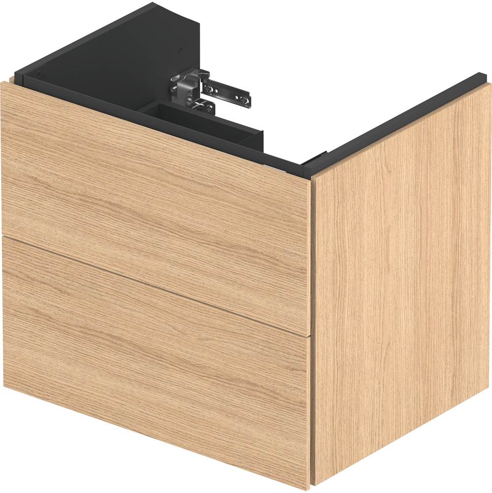 L-Cube Two Drawer Wall-Mount Vanity Unit Concrete Gray