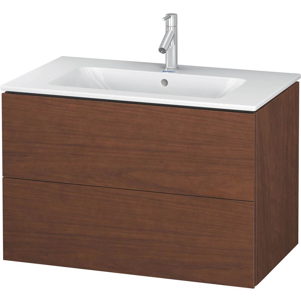Duravit - L-Cube Two Drawer Wall-Mount Vanity Unit American Walnut - American Walnut