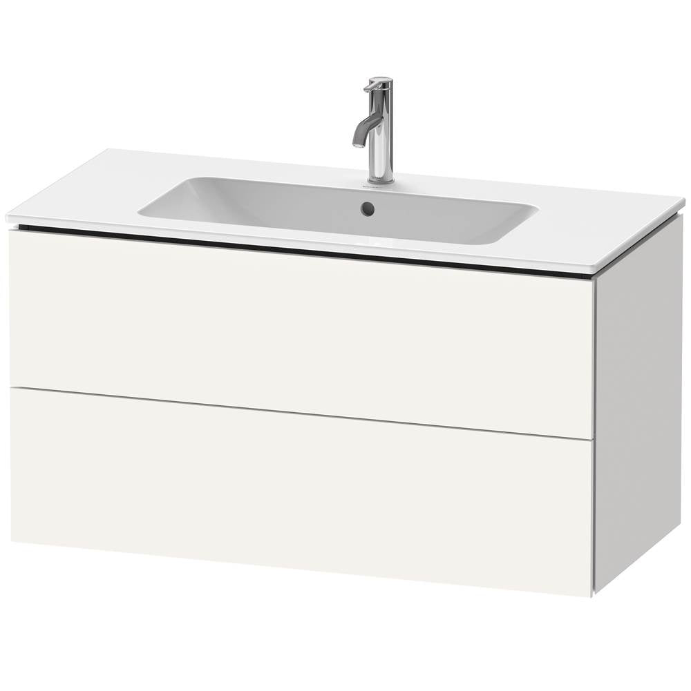 Duravit - L-Cube Two Drawer Wall-Mount Vanity Unit White - White Matte