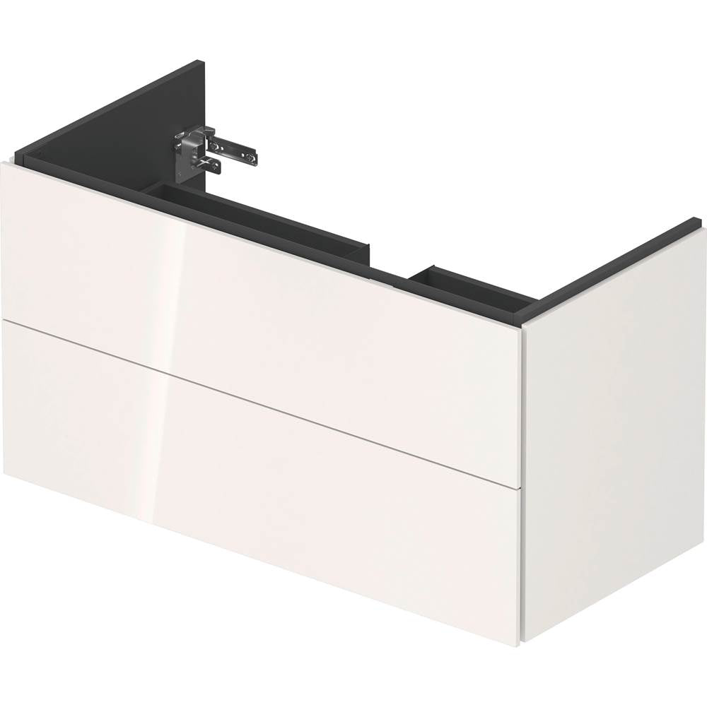 L-Cube Two Drawer Wall-Mount Vanity Unit Concrete Gray