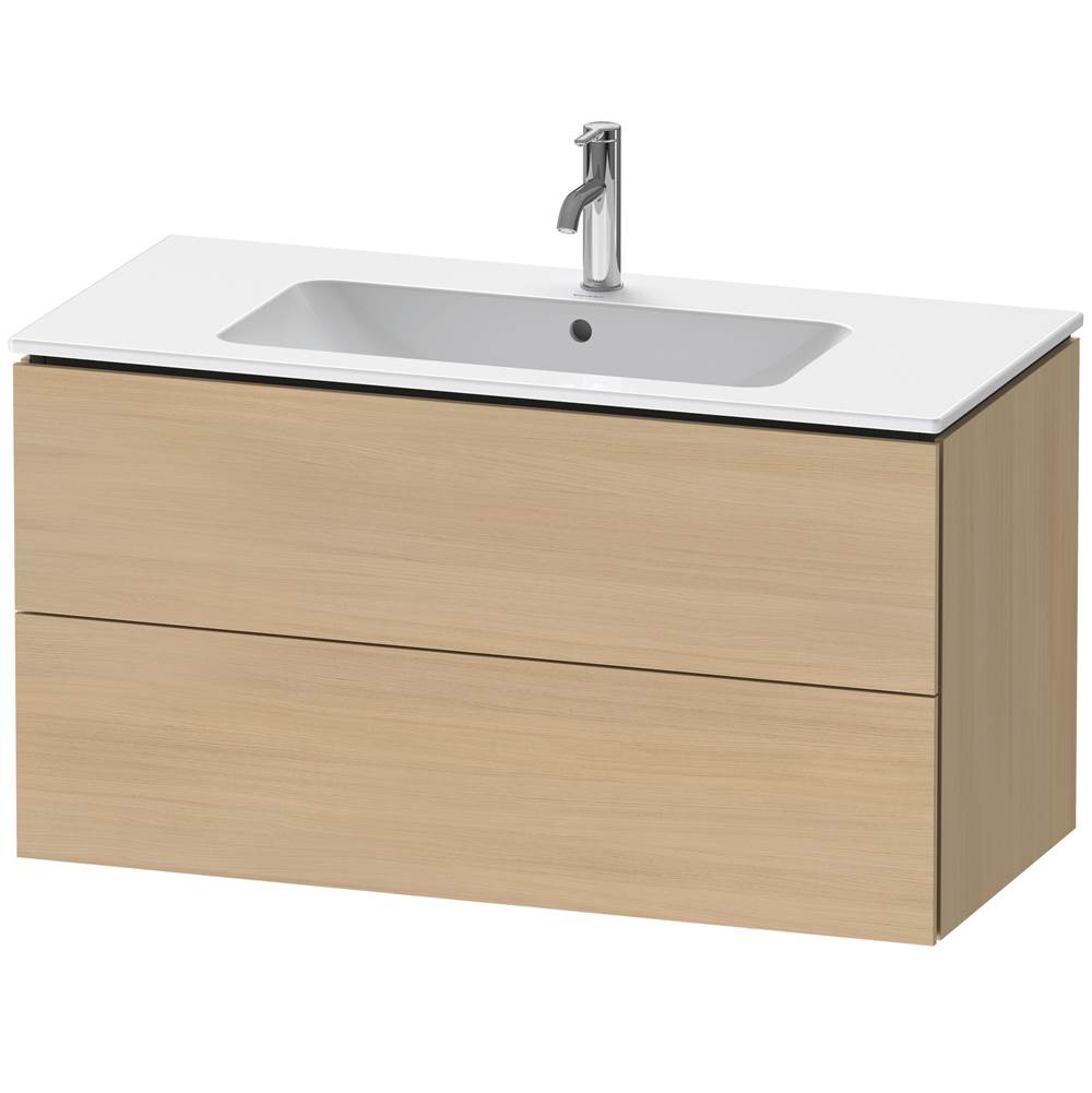 Duravit - L-Cube Two Drawer Wall-Mount Vanity Unit Mediterranean Oak - Mediterranean Oak