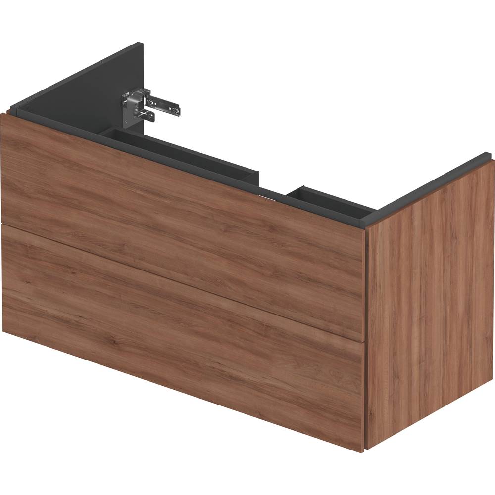L-Cube Two Drawer Wall-Mount Vanity Unit Concrete Gray