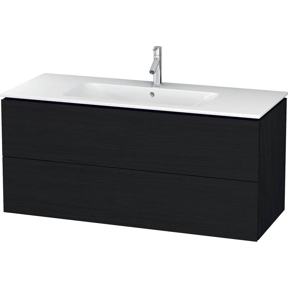 Duravit - L-Cube Two Drawer Wall-Mount Vanity Unit Oak Black - Black Oak
