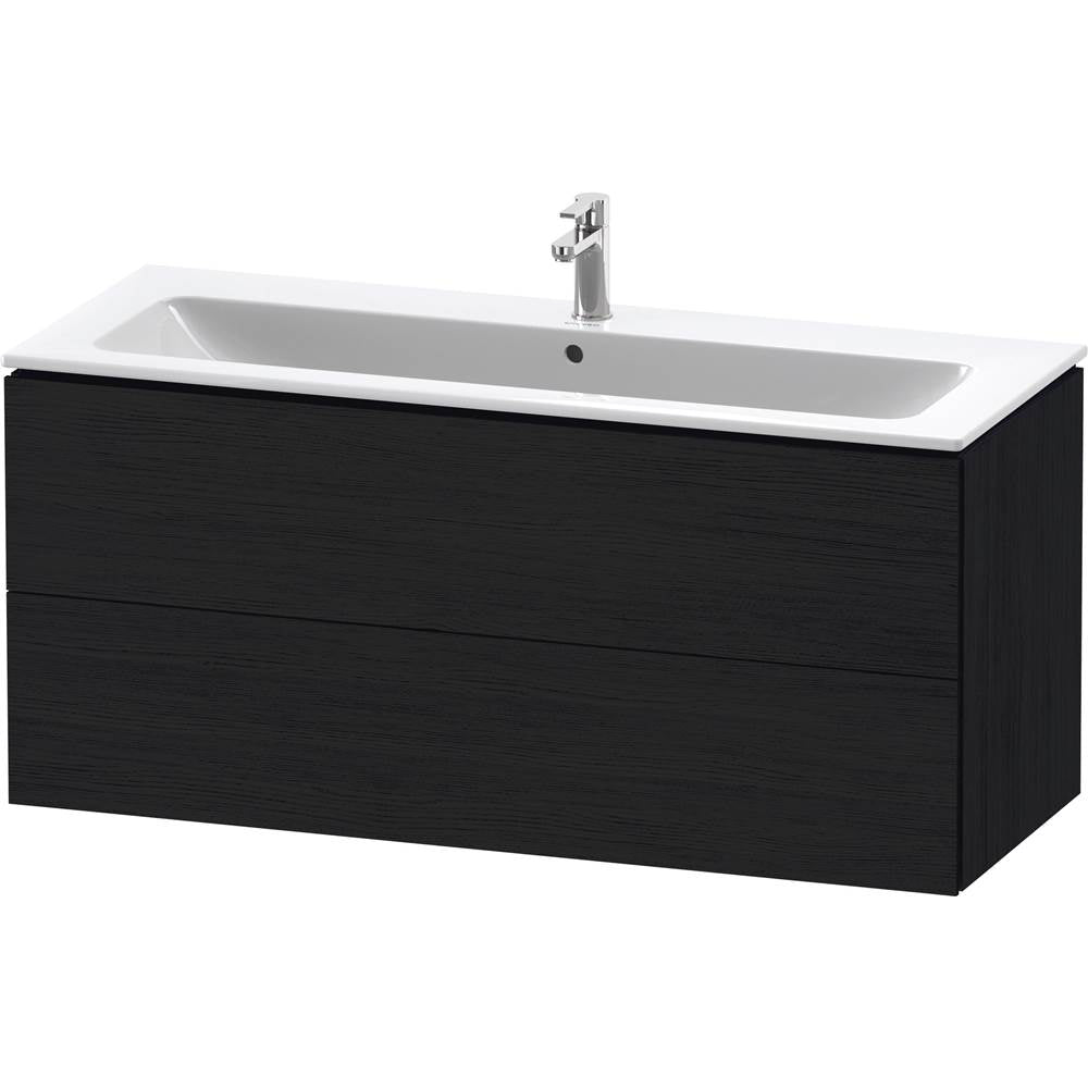 L-Cube Two Drawer Wall-Mount Vanity Unit Concrete Gray
