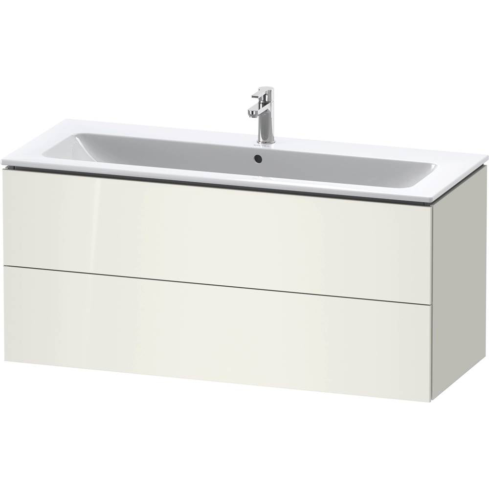 L-Cube Two Drawer Wall-Mount Vanity Unit Concrete Gray