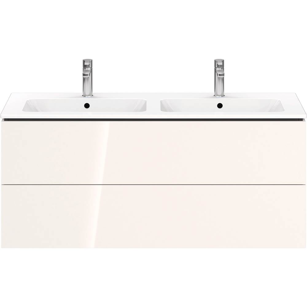 L-Cube Two Drawer Wall-Mount Vanity Unit Concrete Gray