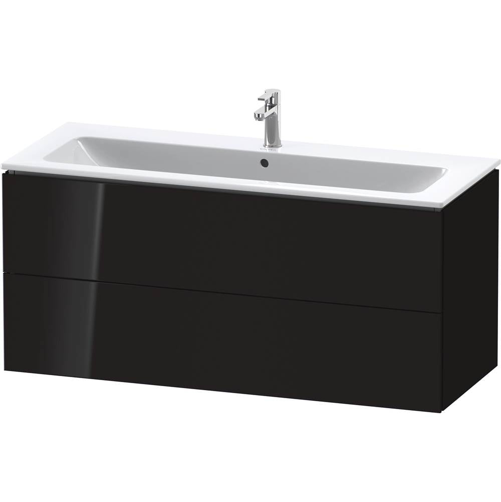 L-Cube Two Drawer Wall-Mount Vanity Unit Concrete Gray