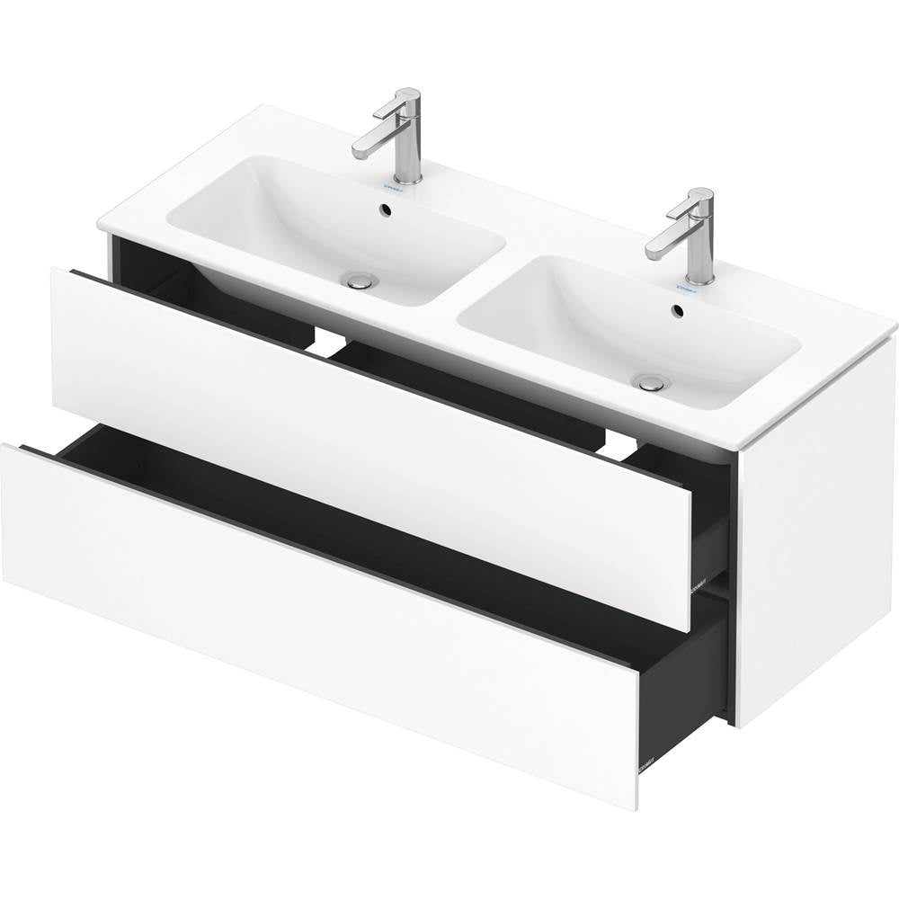 L-Cube Two Drawer Wall-Mount Vanity Unit Concrete Gray
