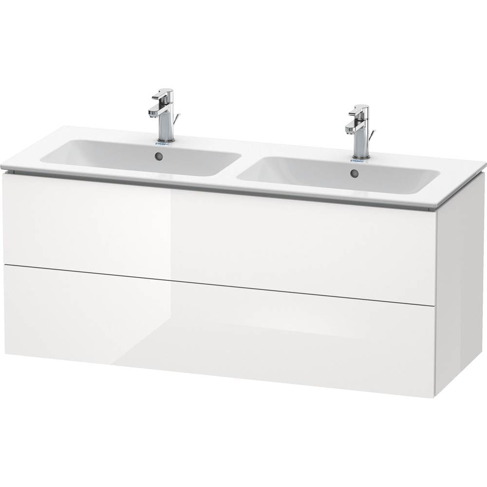 Duravit - L-Cube Two Drawer Wall-Mount Vanity Unit White - White High Gloss