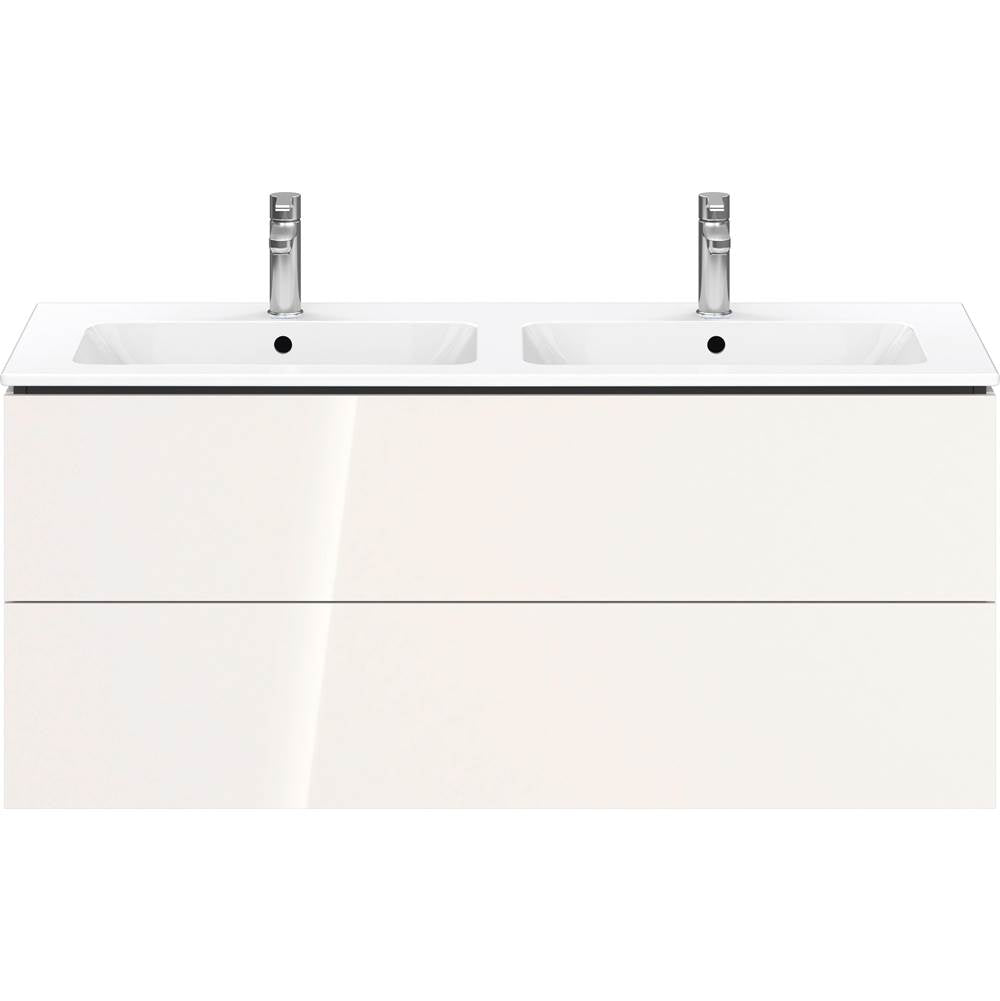 L-Cube Two Drawer Wall-Mount Vanity Unit Concrete Gray